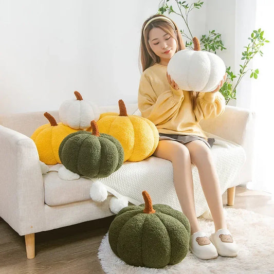 Coussin citrouille orange style nordique