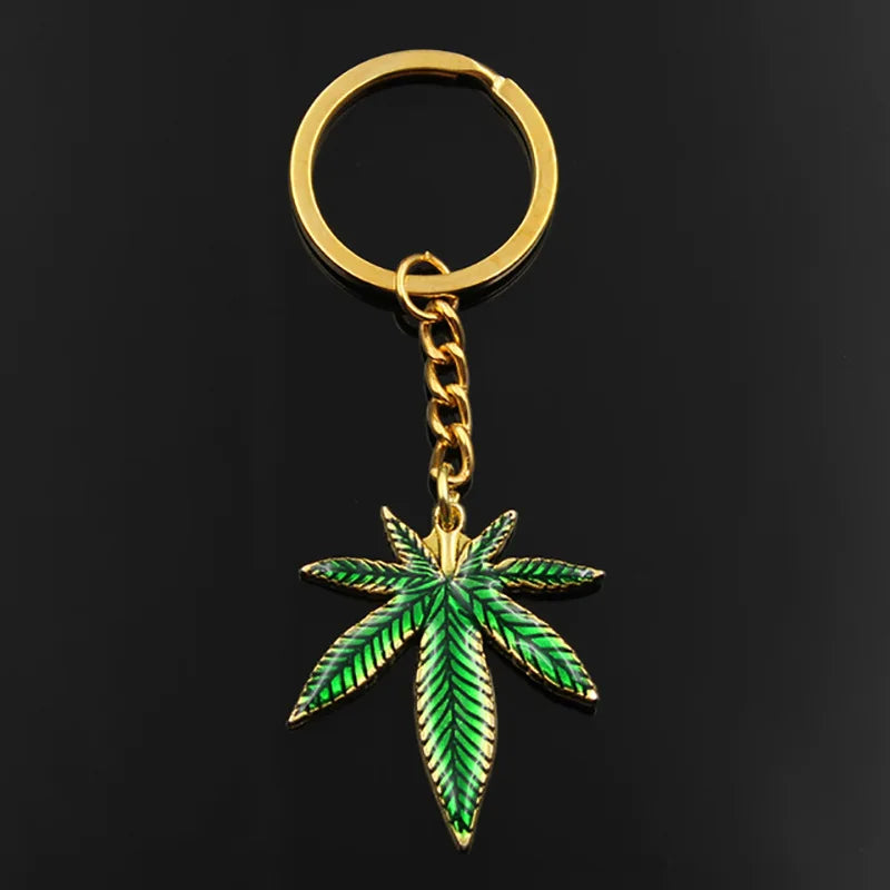 Trendy Maple Leaf Necklace Hemp Leaf Pendant Charm Chain Necklace For Women Men Gifts Jewelry Accessories Long 50cm