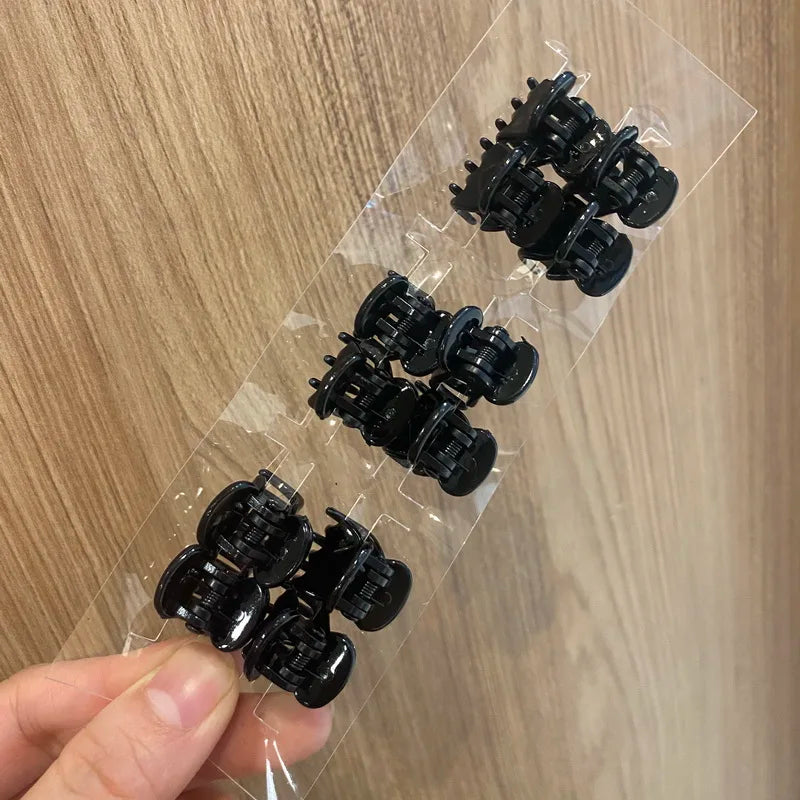 Set de 12 mini pinces crabe colorées