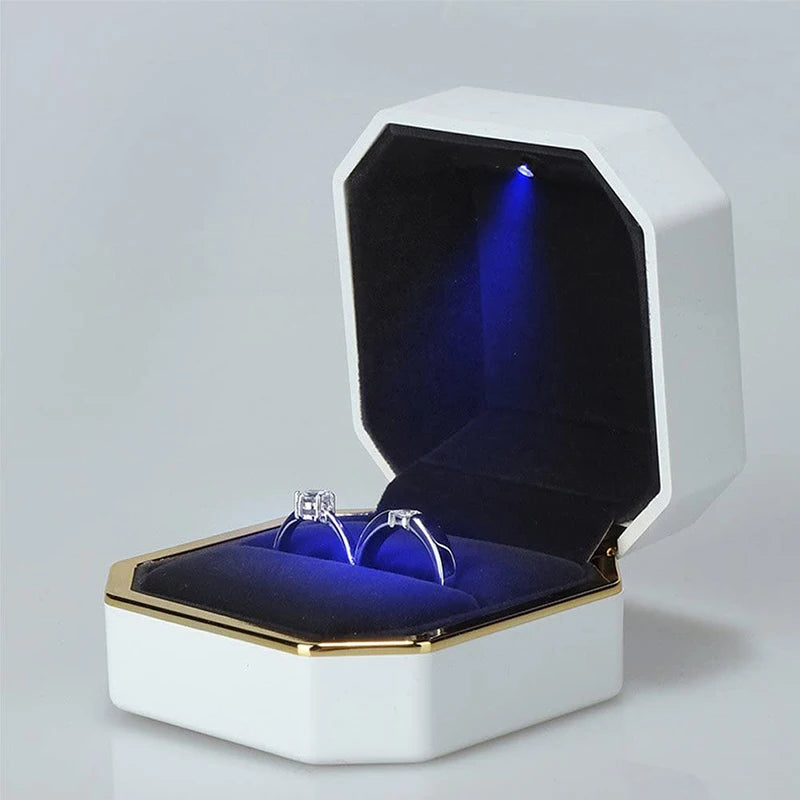 Coffret bague LED – Écrin lumineux