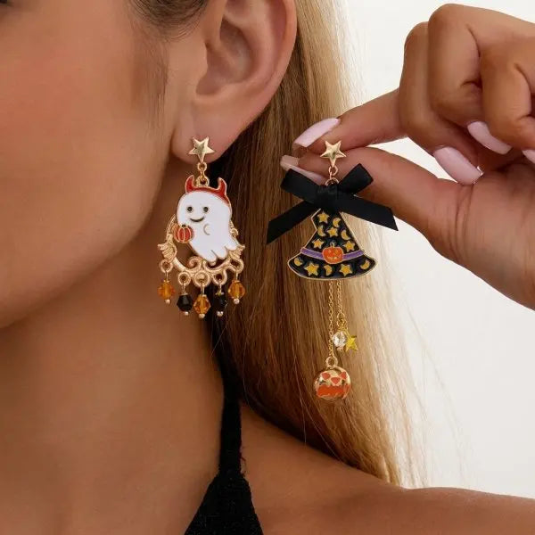 Boucles d'oreilles citrouille – Halloween