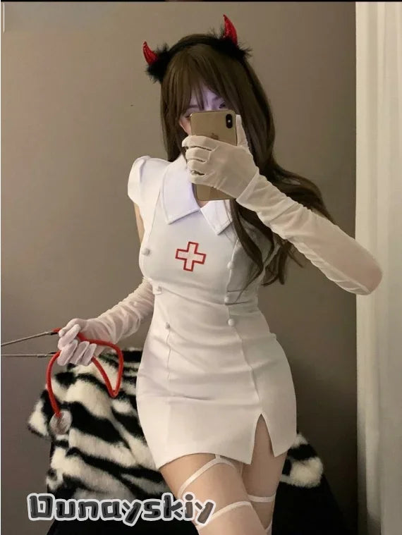 Déguisement Diablesse Infirmière – Costume d'Halloween pour Femme