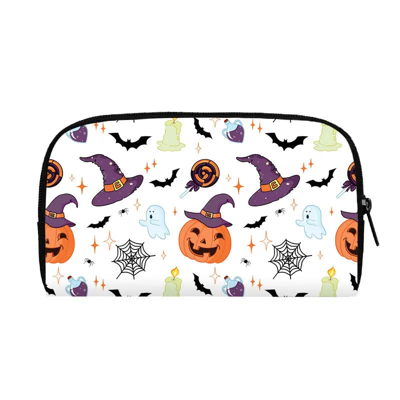 Portefeuille Halloween araignée, citrouille et chauve-souris – Gothique