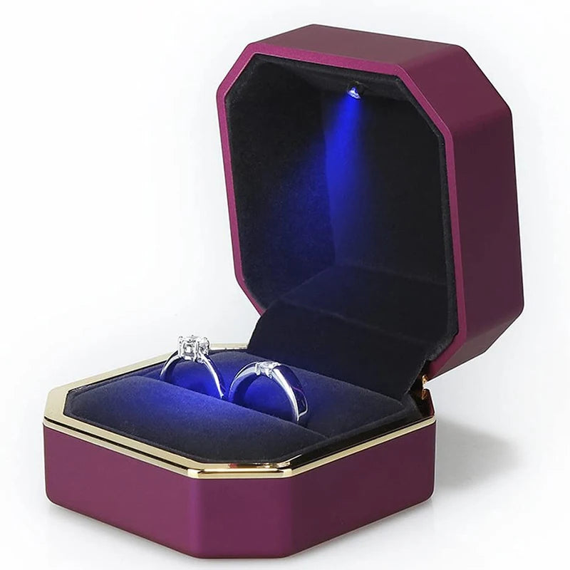 Coffret bague LED – Écrin lumineux