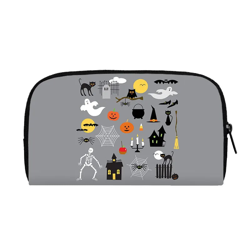 Portefeuille Halloween araignée, citrouille et chauve-souris – Gothique