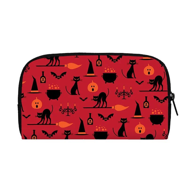 Portefeuille Halloween araignée, citrouille et chauve-souris – Gothique