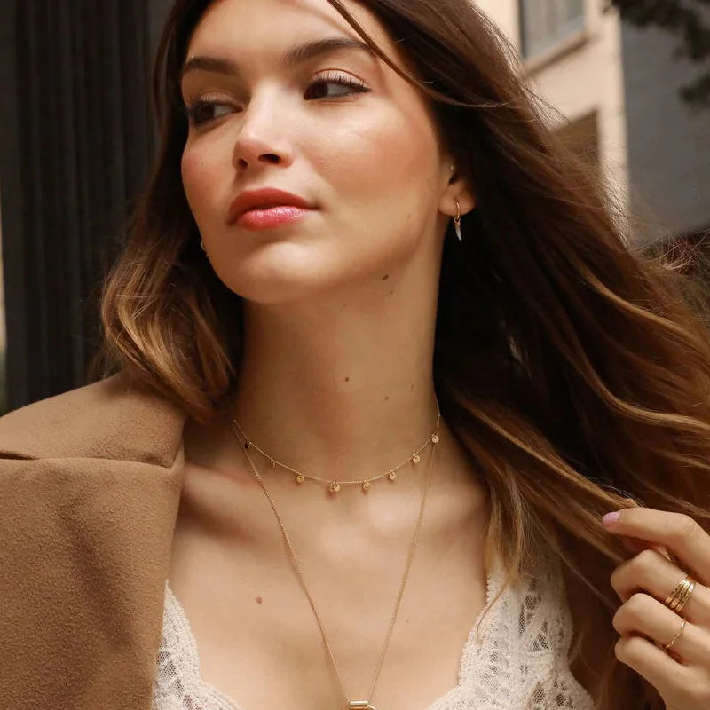 Collier médaillons dorés