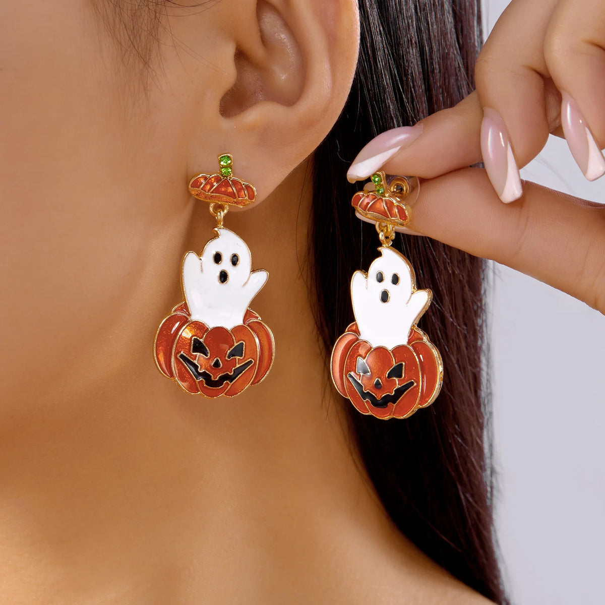 Boucles d'oreilles chauve-souris cristal rouge – Halloween