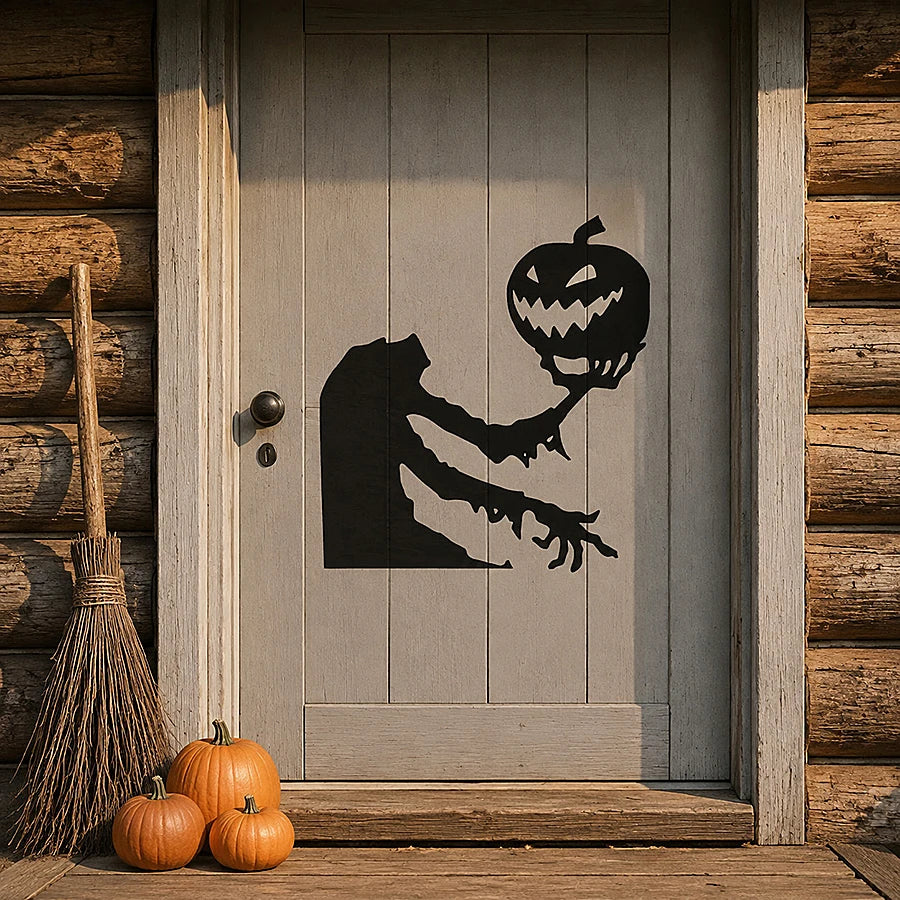 Stickers de fenêtre Halloween – Fantômes, citrouilles et chapeaux de sorcière