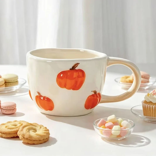 Tasses citrouille en céramique