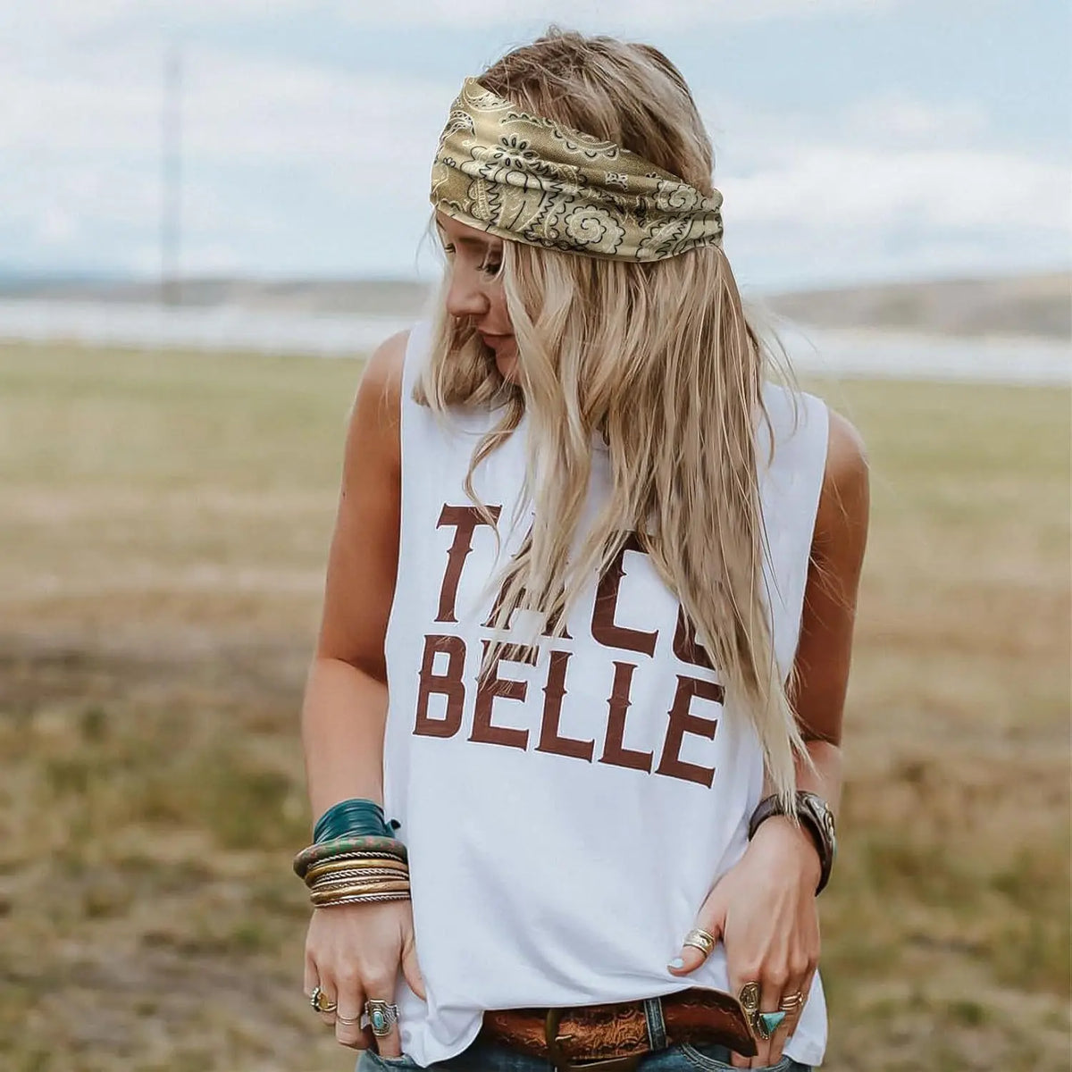 Bohemian Paisley Print Turban Headband Soft Elastic Hairband Women Wide Headwrap Travel Beach Sport Hair Accessories