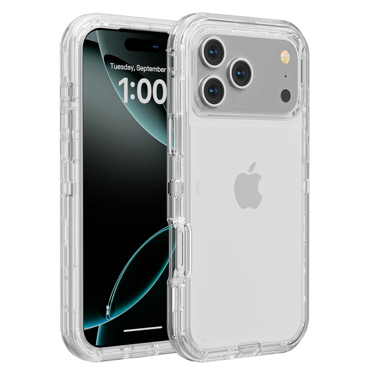 Coque Renforcée 3-en-1 Antichoc pour iPhone 11/12/13/14/15/16/17/18 Pro Max