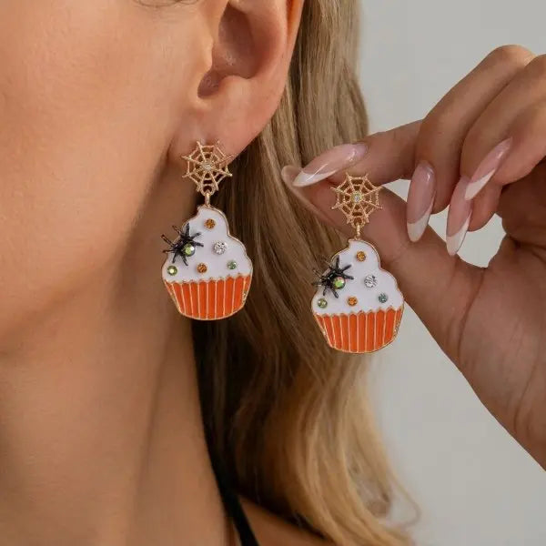 Boucles d'oreilles citrouille – Halloween