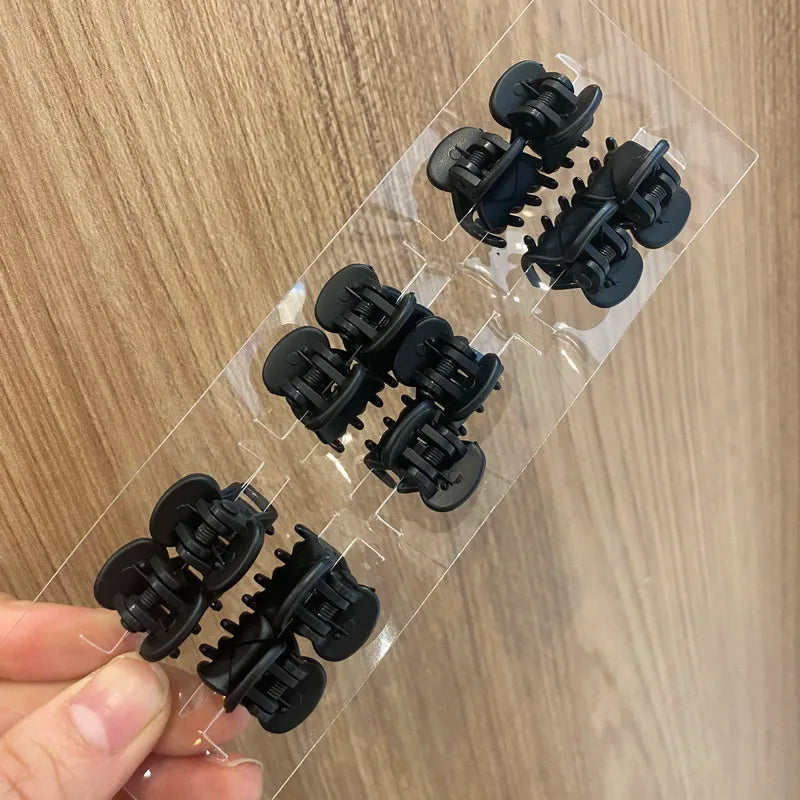 Set de 12 mini pinces crabe colorées