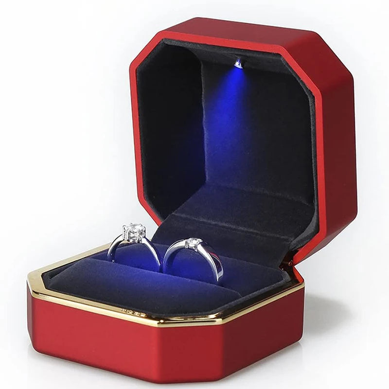 Coffret bague LED – Écrin lumineux
