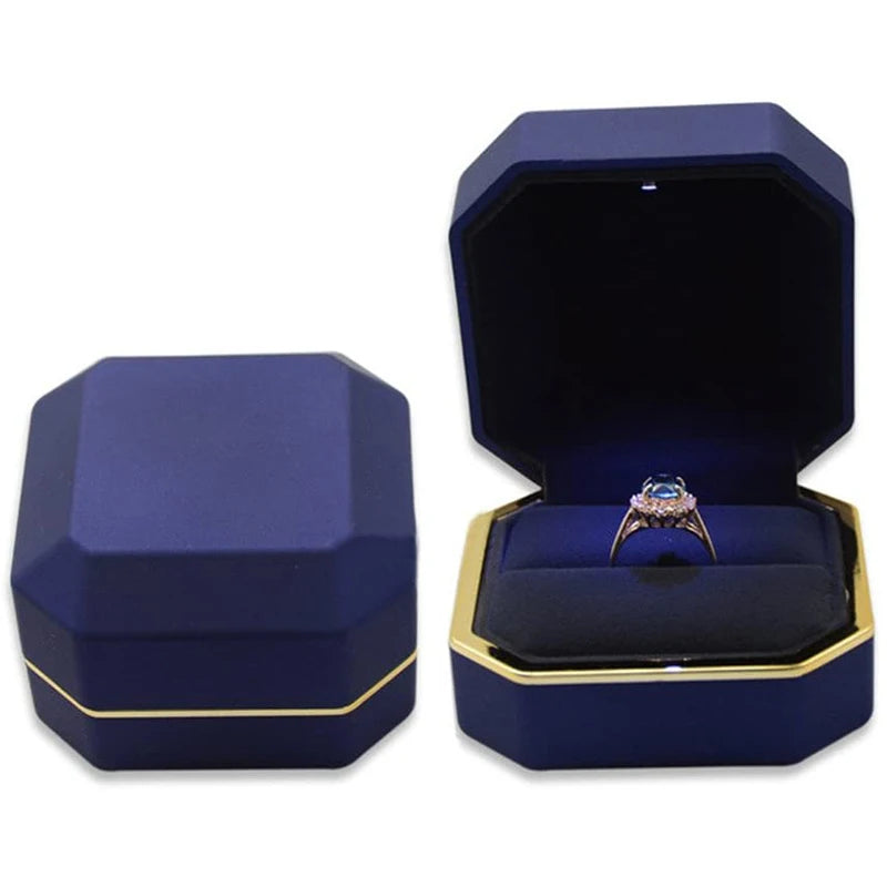 Coffret bague LED – Écrin lumineux