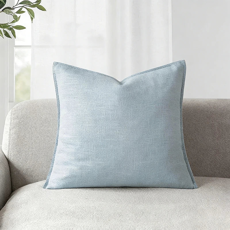 Decorative Ramie Cushion Cover Throw Pillowcase Boho Farmhouse Pillow Covers for Chair Couch Sofa Bedroom Living Room Home Decor