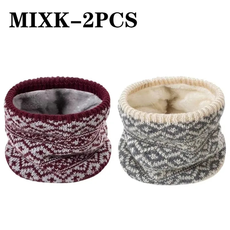 Fashion Soft Knitted Neck Warmer Sports Scarf for Women Men Face Cover Winter Running Skating Hiking Cold-Proof Thick Collar