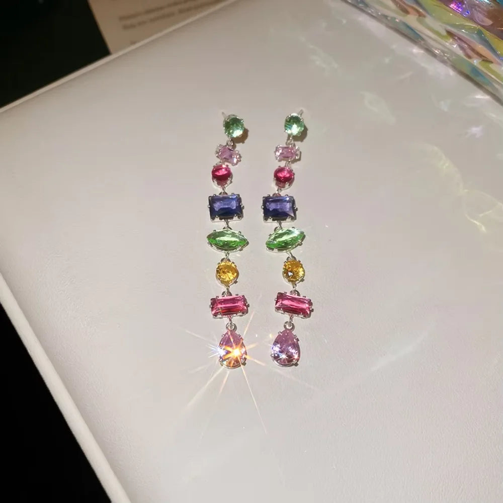 Collier pendentif multicolore doré