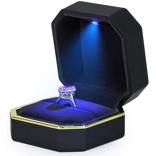 Coffret bague LED – Écrin lumineux