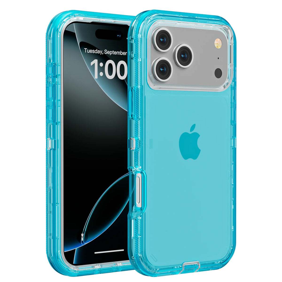 Coque Renforcée 3-en-1 Antichoc pour iPhone 11/12/13/14/15/16/17/18 Pro Max