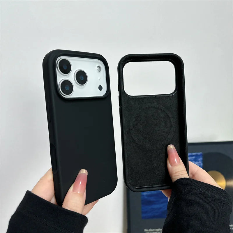 Coque silicone magnétique iPhone