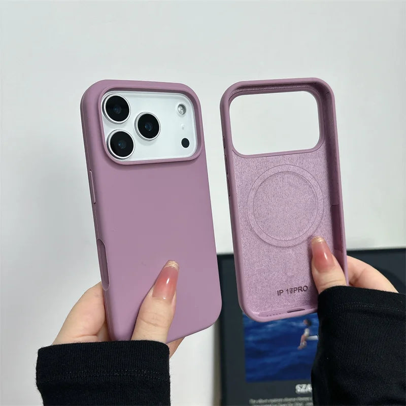 Coque silicone magnétique iPhone