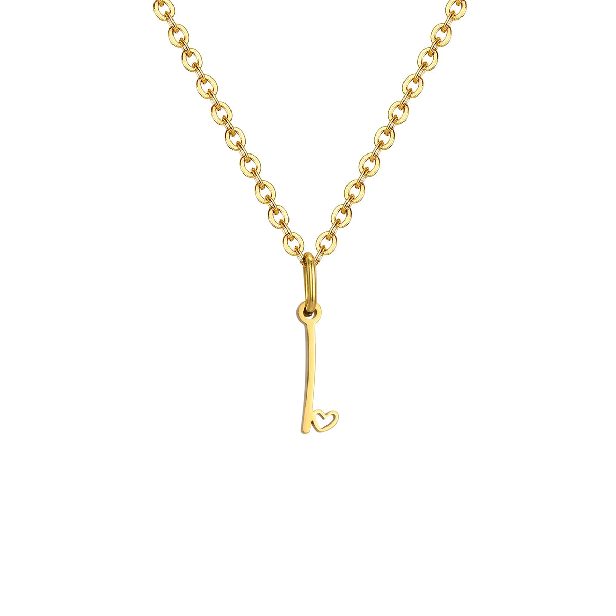 Collier cœur initiale personnalisée doré