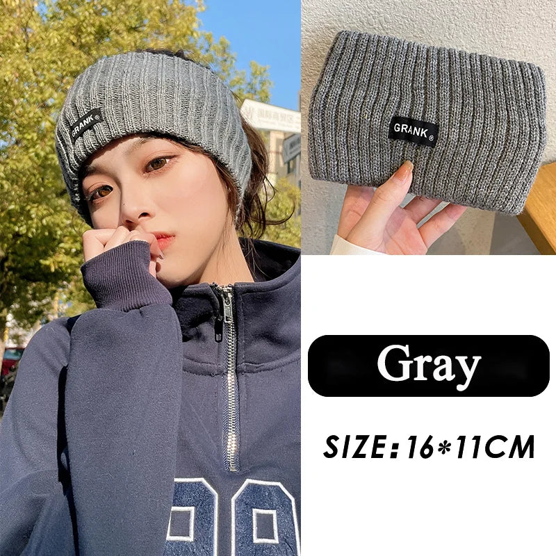 1/3pcs Winter Warm Wide Headband for Women High Quality Cotton Woolen Warm Forehead Knitting Elastic Hair Band Hair Accessories