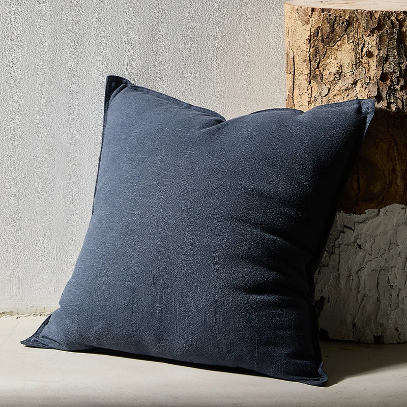Decorative Ramie Cushion Cover Throw Pillowcase Boho Farmhouse Pillow Covers for Chair Couch Sofa Bedroom Living Room Home Decor