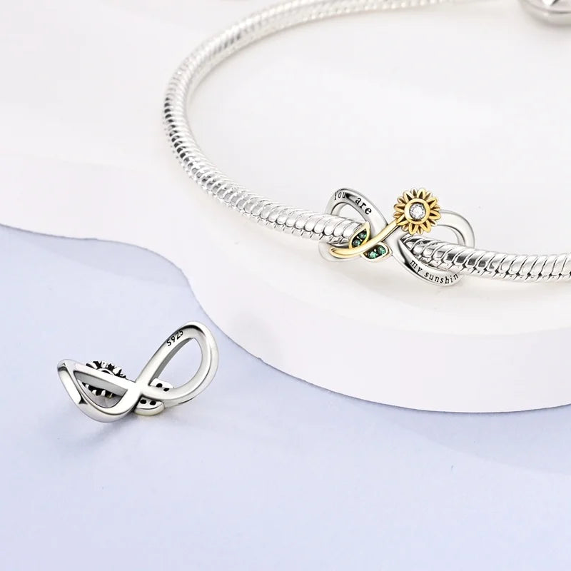 925 Sterling Silver Shiny Zircon Autumn Squirrel Maple Leaf Beads Suitable Fit Pan Original Bracelet DIY Anniversary