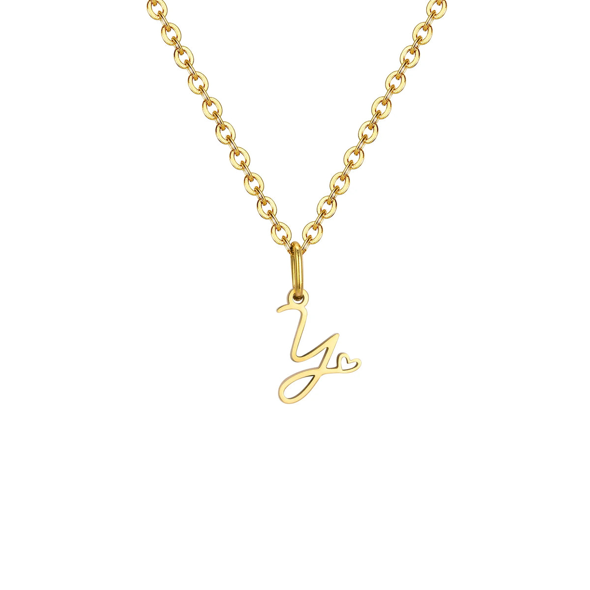 Collier cœur initiale personnalisée doré