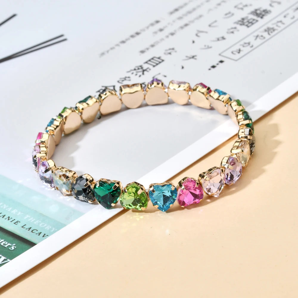 Bracelet tennis en zircon plaqué or