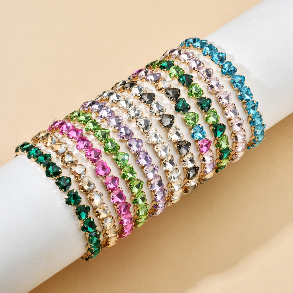 Bracelet tennis en zircon plaqué or
