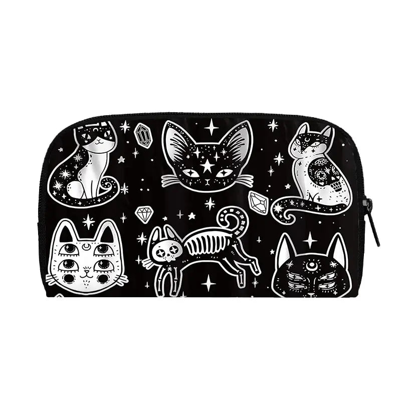 Portefeuille Halloween araignée, citrouille et chauve-souris – Gothique