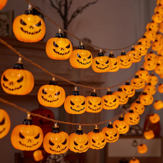 Guirlande lumineuse citrouilles Halloween