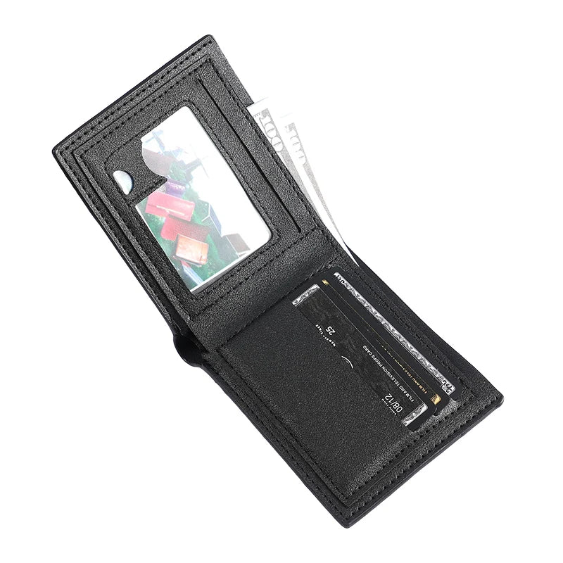 Portefeuille compact chauve-souris et crâne – Halloween rétro