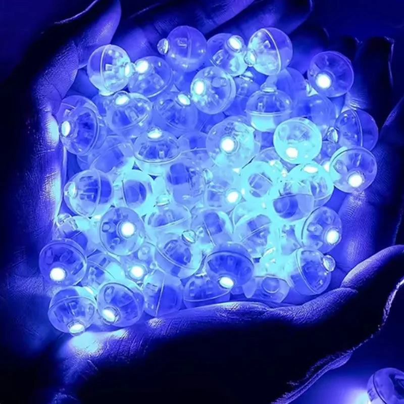50/100 Pcs LED Balloon Lights Mini Round Ball Balloon Night Light LED Flash Lamp for Paper Lanterns Wedding Party Decorations