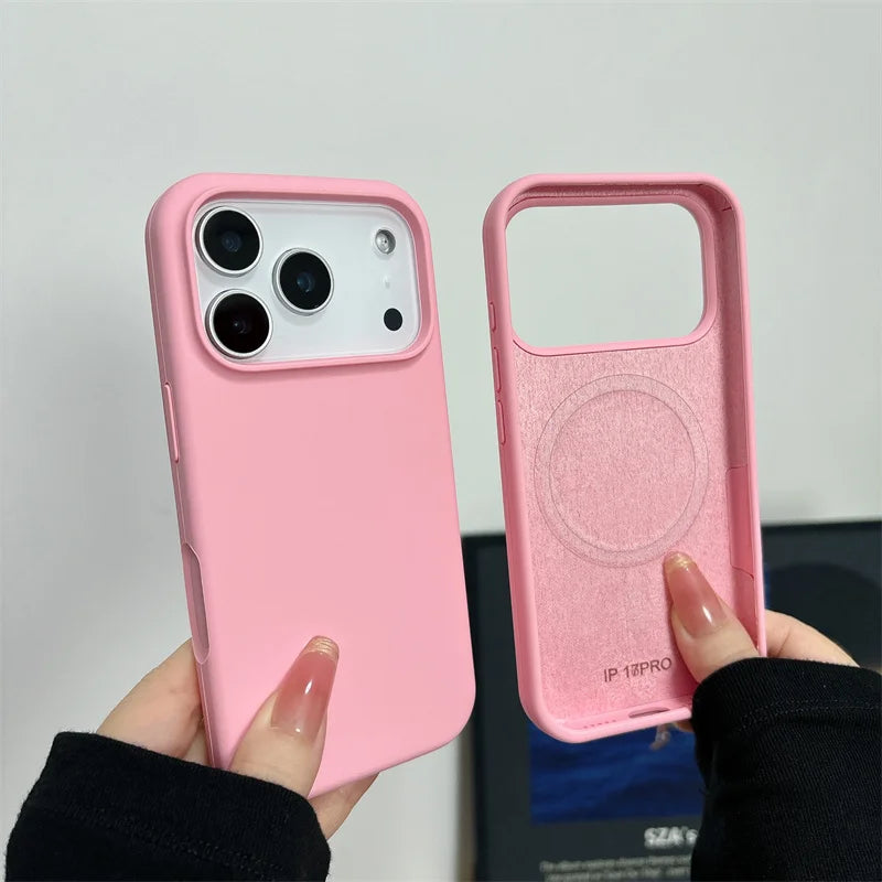 Coque silicone magnétique iPhone