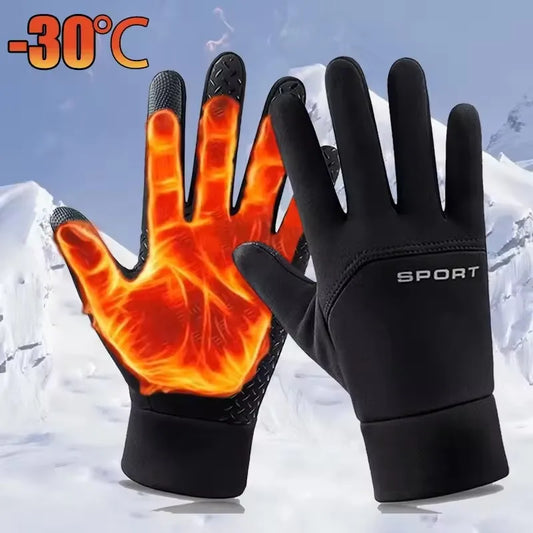 Gants d'hiver tactiles coupe-vent unisexes