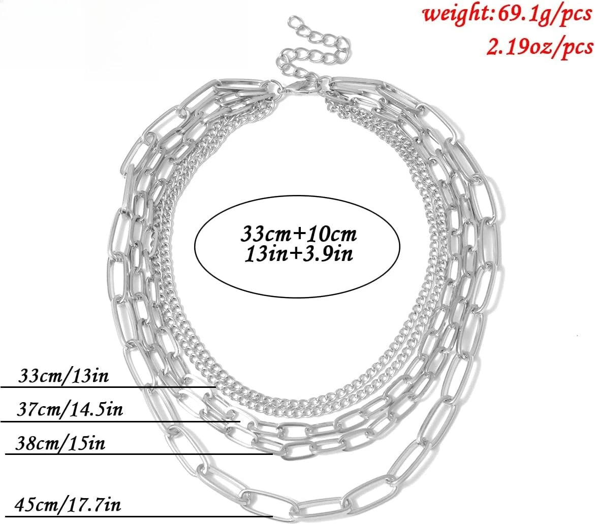 Collier chaîne trombone dorée