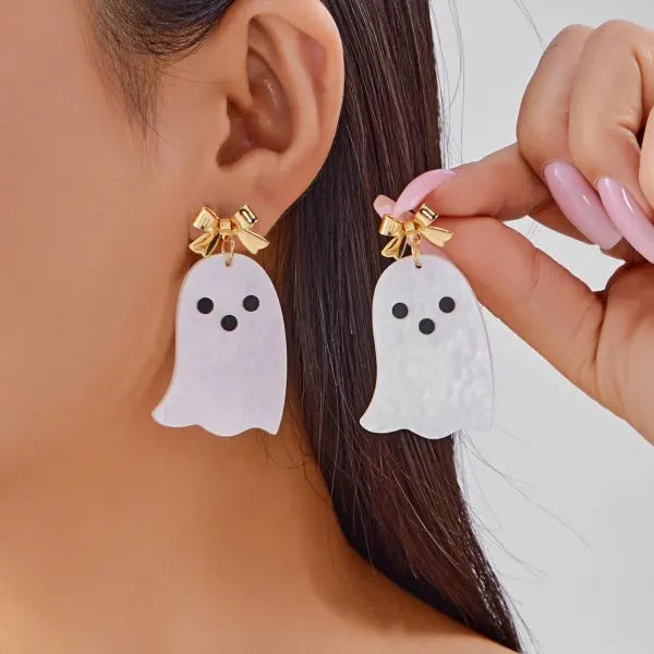 Boucles d'oreilles chauve-souris cristal rouge – Halloween