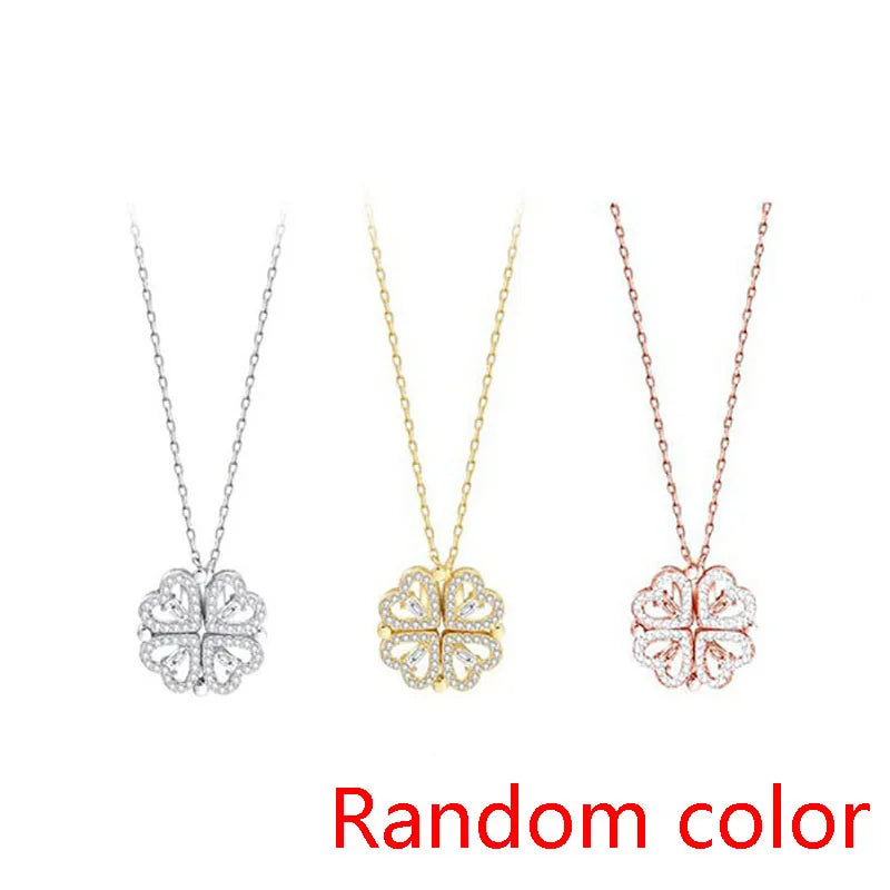 Collier pendentif trèfle à quatre feuilles