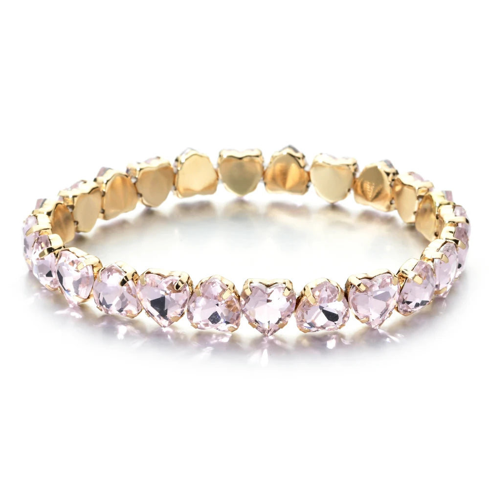 Bracelet tennis en zircon plaqué or