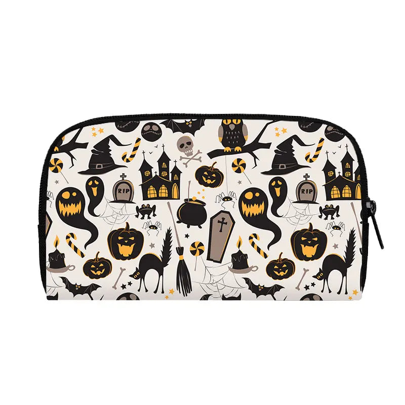 Portefeuille Halloween araignée, citrouille et chauve-souris – Gothique
