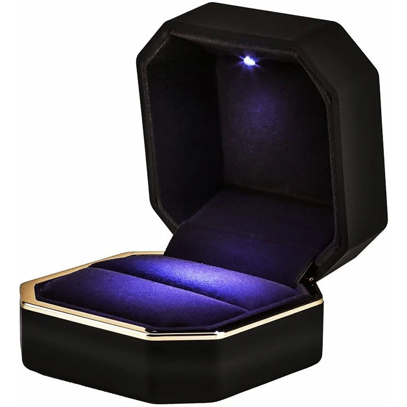Coffret bague LED – Écrin lumineux