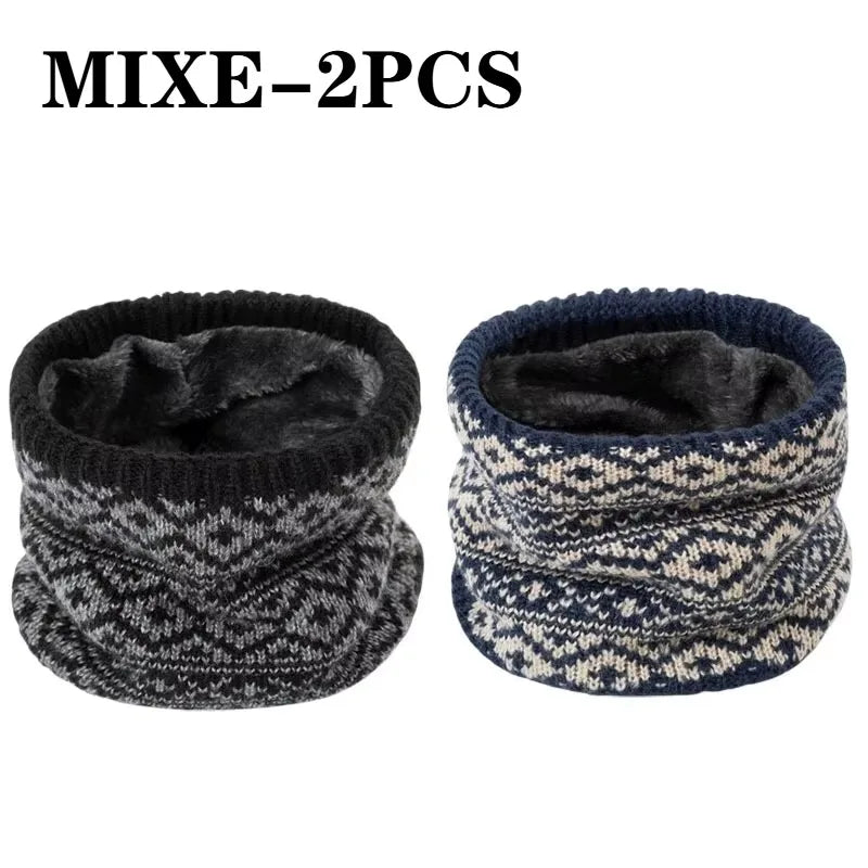 Fashion Soft Knitted Neck Warmer Sports Scarf for Women Men Face Cover Winter Running Skating Hiking Cold-Proof Thick Collar
