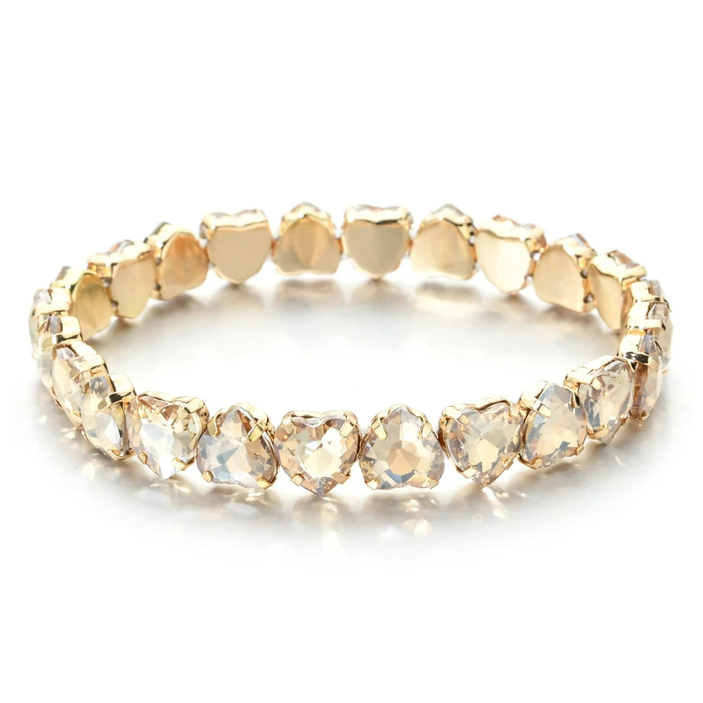 Bracelet tennis en zircon plaqué or
