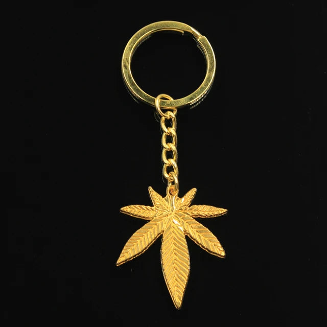 Trendy Maple Leaf Necklace Hemp Leaf Pendant Charm Chain Necklace For Women Men Gifts Jewelry Accessories Long 50cm