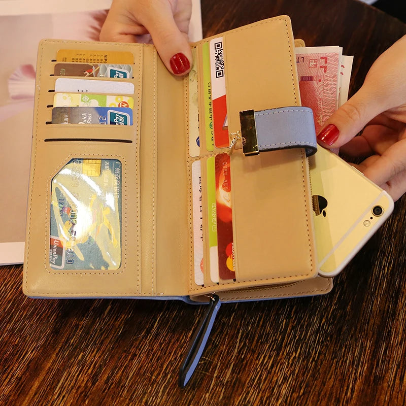 Portefeuille feuilles dorées – Automne pour femme
